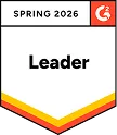 G2 Leader award Spring 2026 badge for top performing software, WebWork Time Tracker