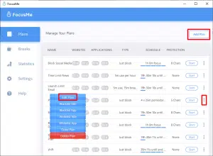 FocusMe Dashboard