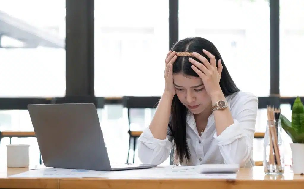 Stressed Employee Employee stressing about time management