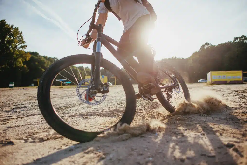 man on a bicicle