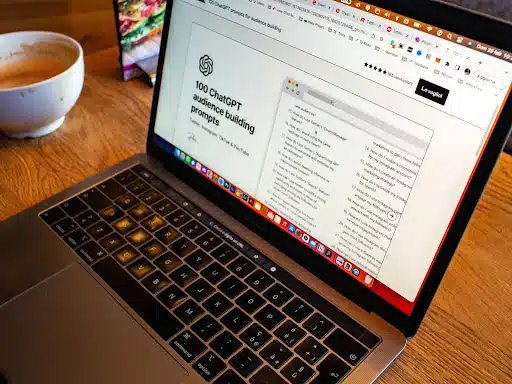 Laptop on the desk