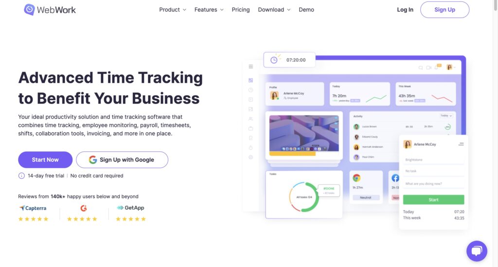 WebWork Time Tracker