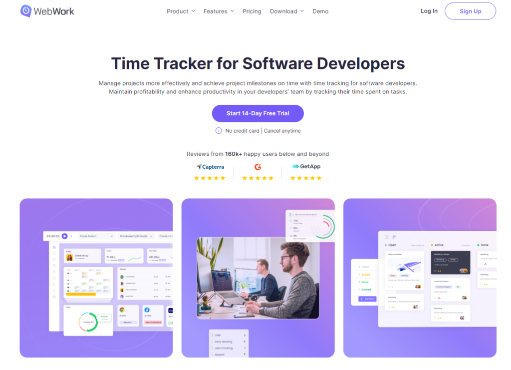 WebWork Time Tracker для разработчиков программного обеспечения