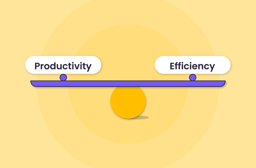 Productivity VS Efficiency