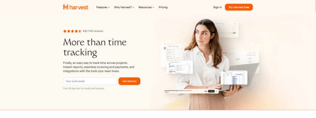 The website of Harvest