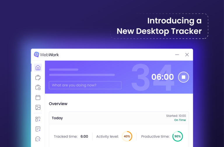 O que há de novo no WebWork – novo rastreador de tempo na área de trabalho