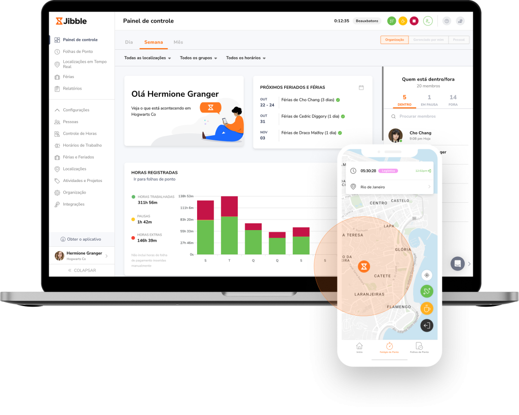 Jibble Time Tracker Dashboard 