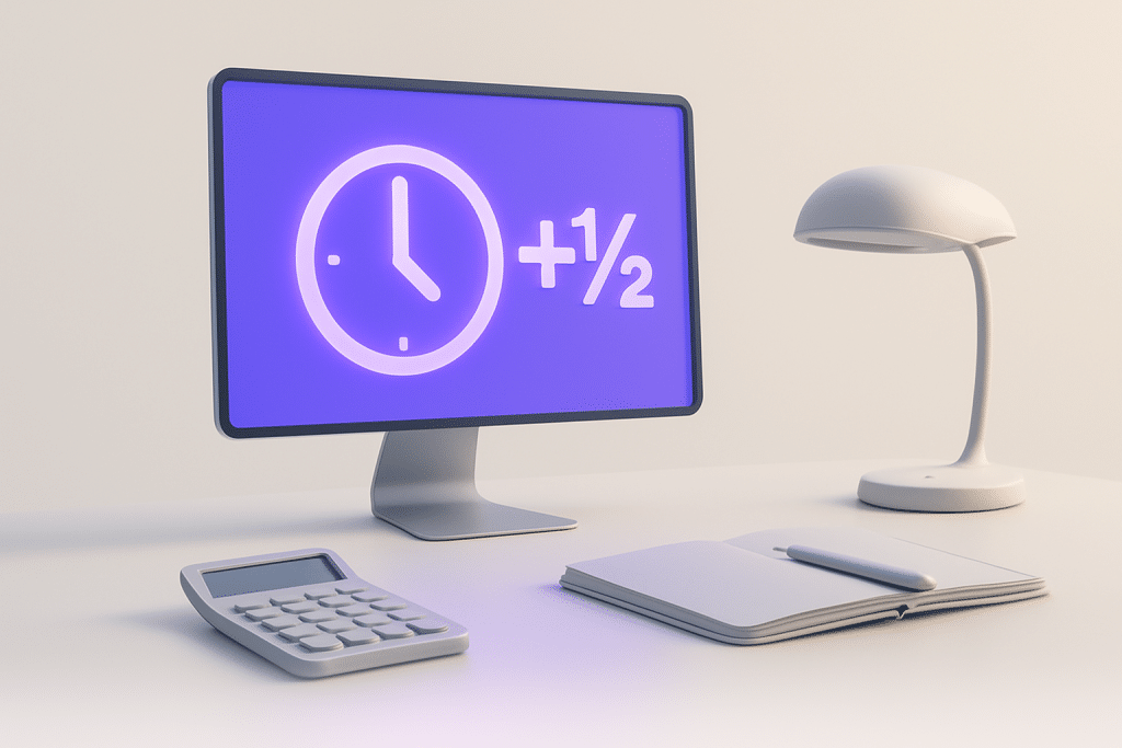 Learn how to calculate time and a half