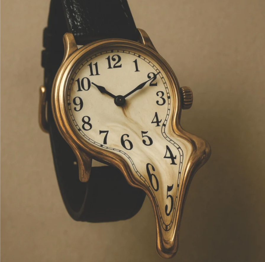 A photo of a watch, depicting time leakage