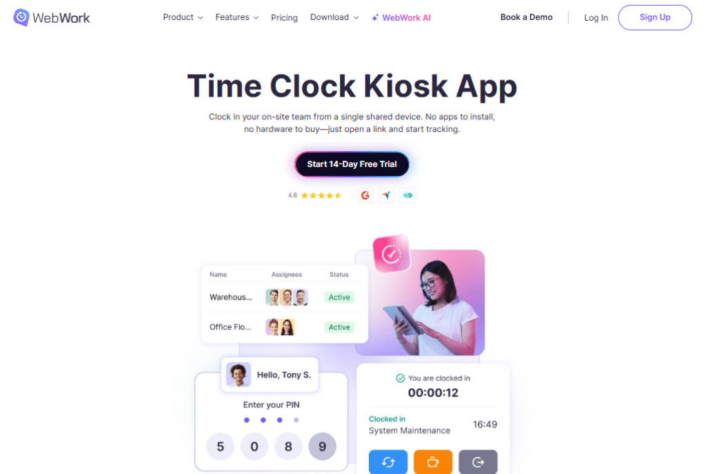 Time Clock Kiosk