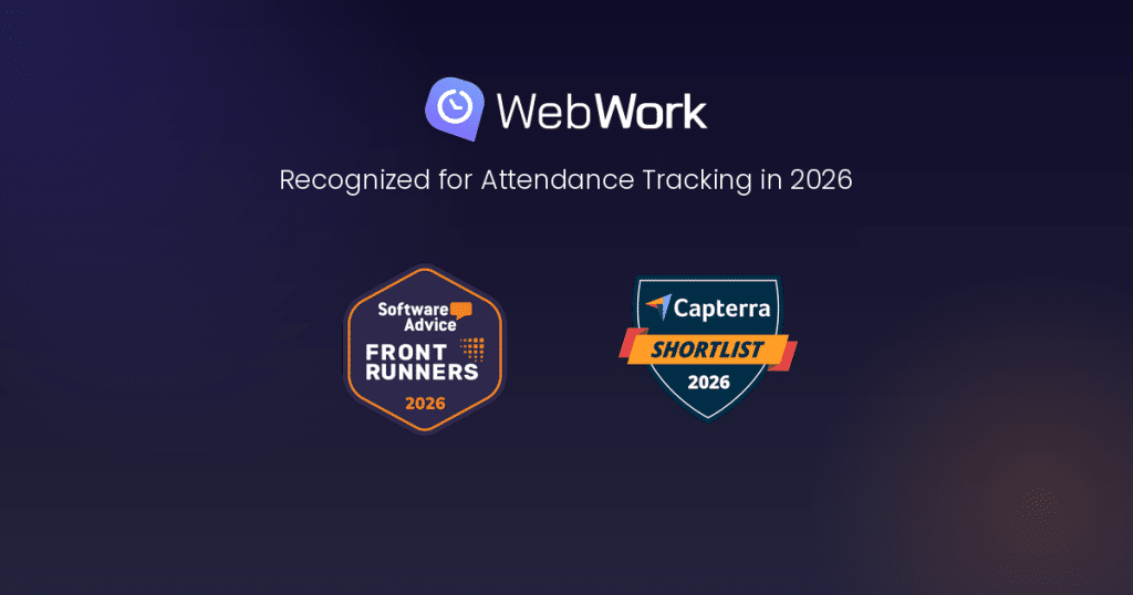 WebWork Time Tracker Recognized for Attendance Tracking in 2026 by Capterra