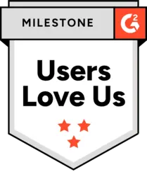 Selo 'Users Love Us 2026' do G2 concedido ao WebWork Time Tracker por seu excelente software de controle de tempo