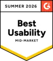 G2-Auszeichnung 'Highest User Adoption Small Business Winter 2026' für WebWork als vertrauenswürdige Lösung