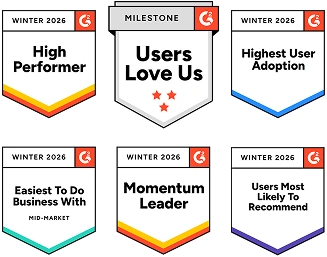 Fiable dans le monde entier avec des prix de G2, Capterra, GetApp, SoftwareSuggest et Software Advice