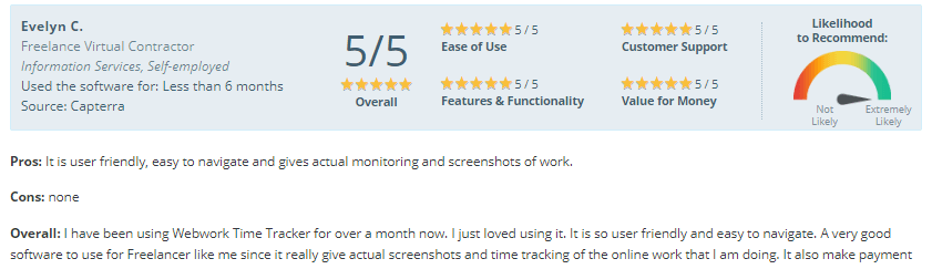 WebWork in Capterra WebWork Time Tracker in Capterra