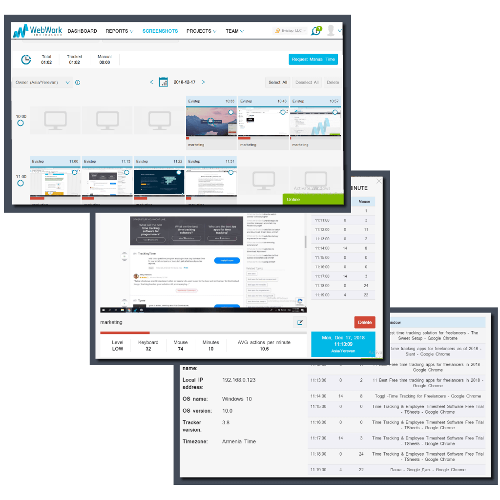 caato time tracker for windows