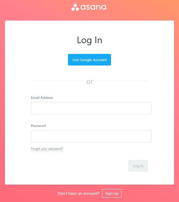 Open your Asana account Open your Asana account