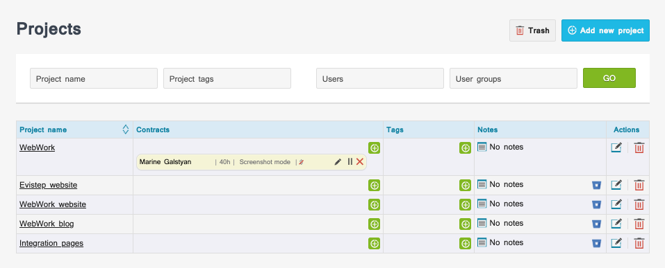 Track time on Bitbucket projects