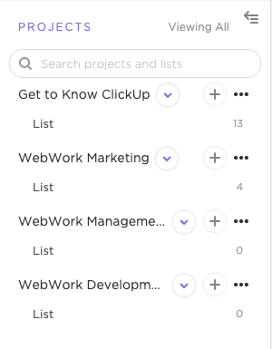 Track time on ClickUp projects