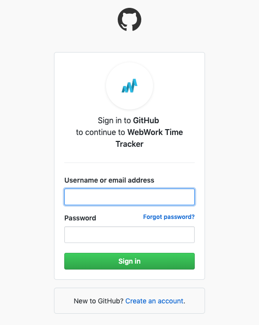 Open your GitHub account Open your GitHub account