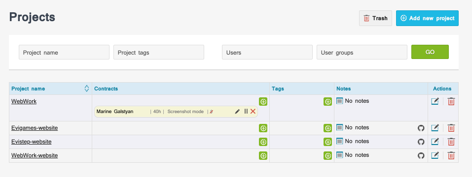 Track time on GitHub projects