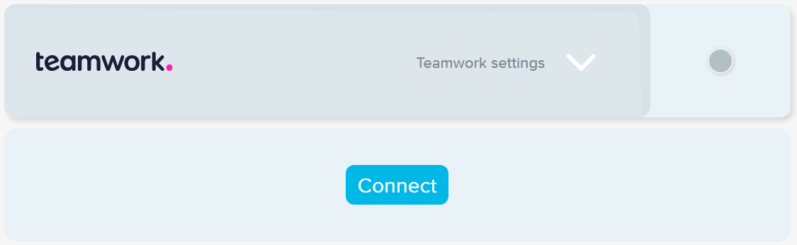 Connect to Teamwork integration Connect to Teamwork integration