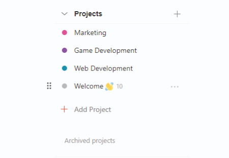 Track time on Todoist projects