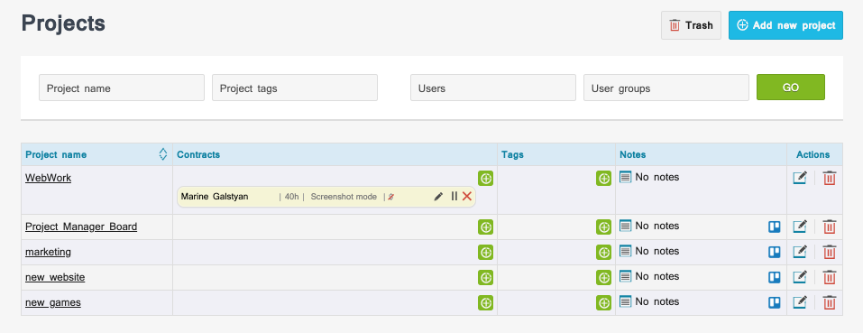 Track time on Trello projects