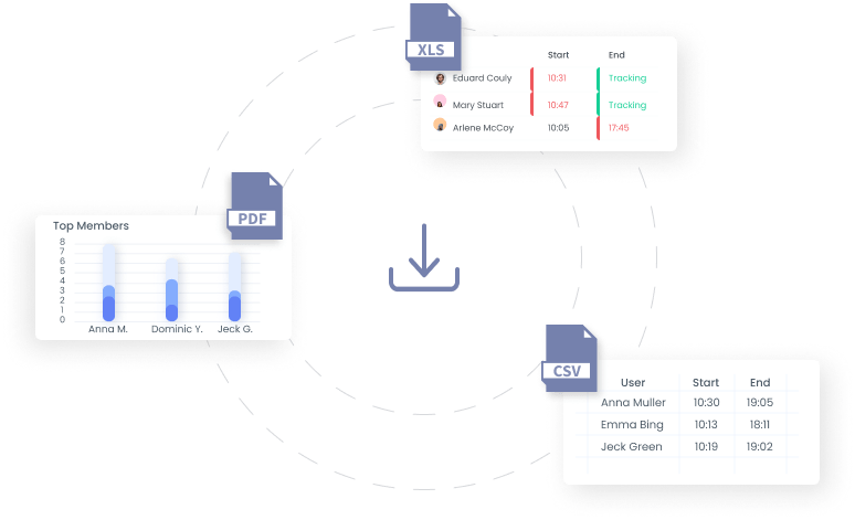 Reports are exportable Export Reports in XLS, PDF, CSV | WebWork Tracker