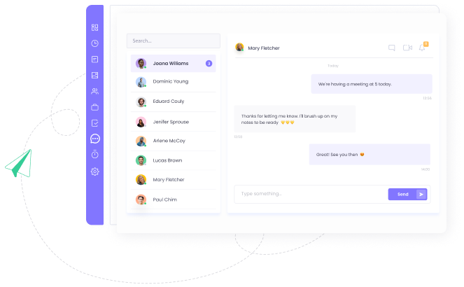 Team Chat as a communication tool in WebWork Time Tracker Team Chat | WebWork Features