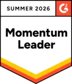 Prêmio G2 Momentum Leader Spring 2026 reconhecendo WebWork Time Tracker como software líder em monitoramento de tempo