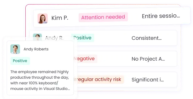 AI Employee Monitoring Software that Replaces Manual Oversight AI employee monitoring software reducing micromanagement and improving trust