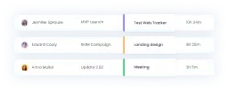 Employee activity description management with WebWork