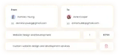 Invoice Generation System Invoice creation based on automatically tracked hours