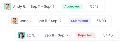 Review and Approve Timesheets with Idle Time Tracking Idle time tracking with timesheets and approvals for accurate pay