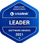Prix WebWork Crozdesk Leader surveillance des employés 2021