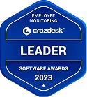 Prix WebWork Crozdesk Leader surveillance des employés 2023