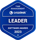 Prix WebWork Crozdesk Leader gestion du temps 2023
