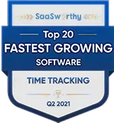 Prix WebWork SaaSworthy croissance la plus rapide suivi du temps T2 2021