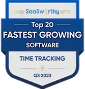 Prix WebWork SaaSworthy croissance la plus rapide suivi du temps T3 2023