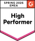 High Performer-Auszeichnung für Zeiterfassung in der EMEA-Region auf G2, Herbst 2024