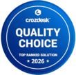 WebWork Crozdesk Quality Choice award for time tracking software 2026