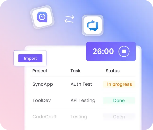 Azure DevOps time tracking for tasks and projects with real time accuracy