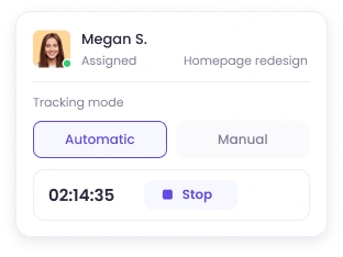 Asignando tareas y eligiendo el modo de seguimiento para que WebWork registre el tiempo en las tareas