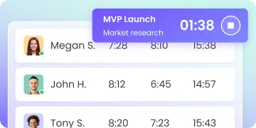 Автоматическое отслеживание времени Автоматически отслеживайте рабочее время с таймером задач