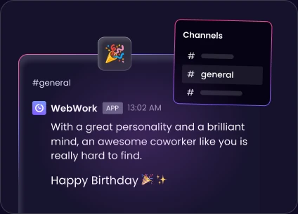 Resúmenes diarios de actividad de WebWork AI por correo con categorización de cinco niveles
