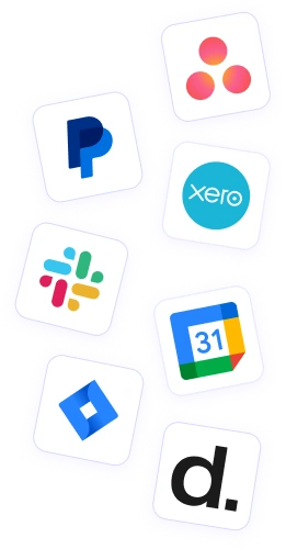 WebWork connecting Bitrix24 with PayPal, Asana, Xero, Slack, Google Calendar, Jira and Dropbox