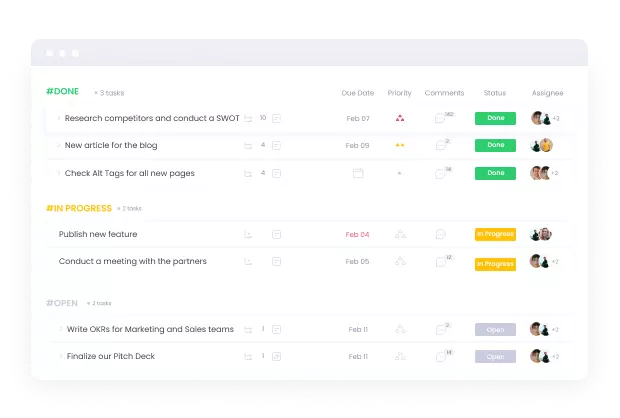 Task Management Software Tasks | WebWork Tracker