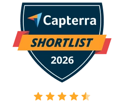 WebWork Time Tracker in der Capterra Shortlist 2025 für Mitarbeiterüberwachung