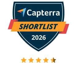 WebWork Time Tracker in der Capterra Shortlist 2025 für Mitarbeiterüberwachung
